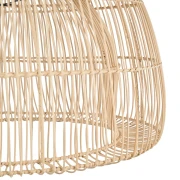 Bazar Bizar - lampa sufitowa Matcha Whisk z rattanu