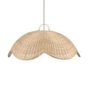 Bazar Bizar - lampa sufitowa Wave z rattanu XL