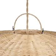 Bazar Bizar - lampa sufitowa Wave z rattanu XL