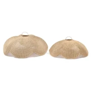 Bazar Bizar - lampa sufitowa Wave z rattanu XL