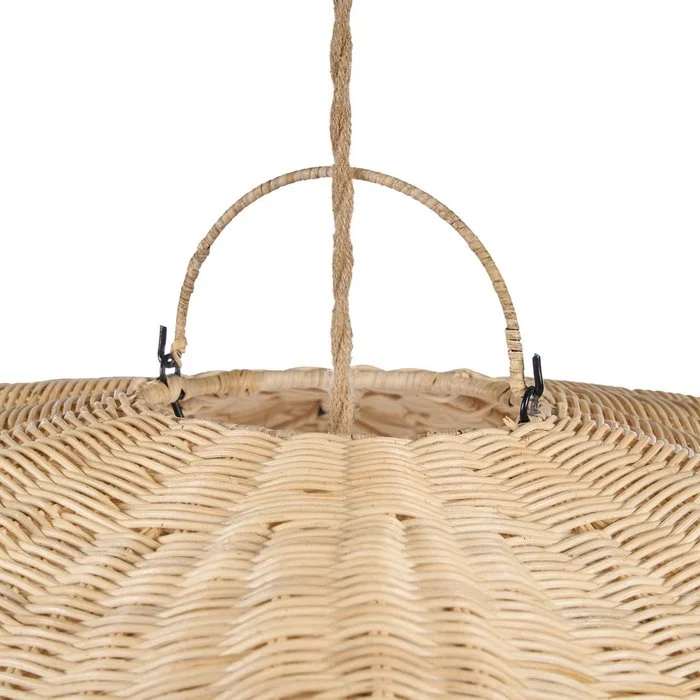 Bazar Bizar - lampa sufitowa Wave z rattanu XL