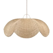 Bazar Bizar - lampa sufitowa Wave z rattanu L