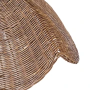 Bazar Bizar - lampa sufitowa Wave z rattanu L ciemna
