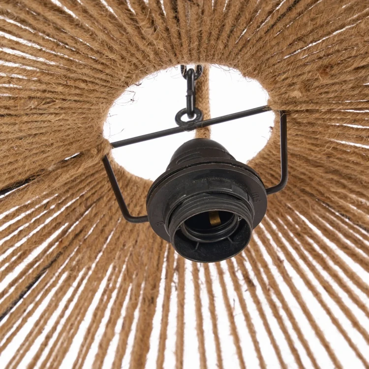 Bazar Bazar - Żyrandol naturalny z drewnianych koralików Wooden