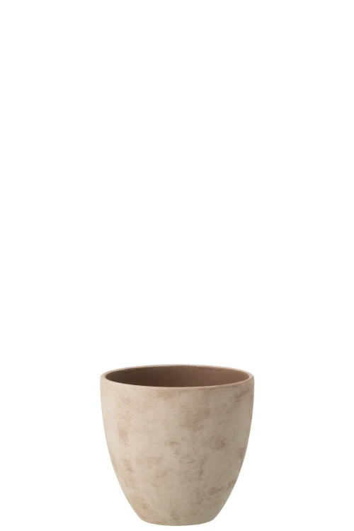 J-line - donica ceramiczna w naturalnym odcieniu 19 cm