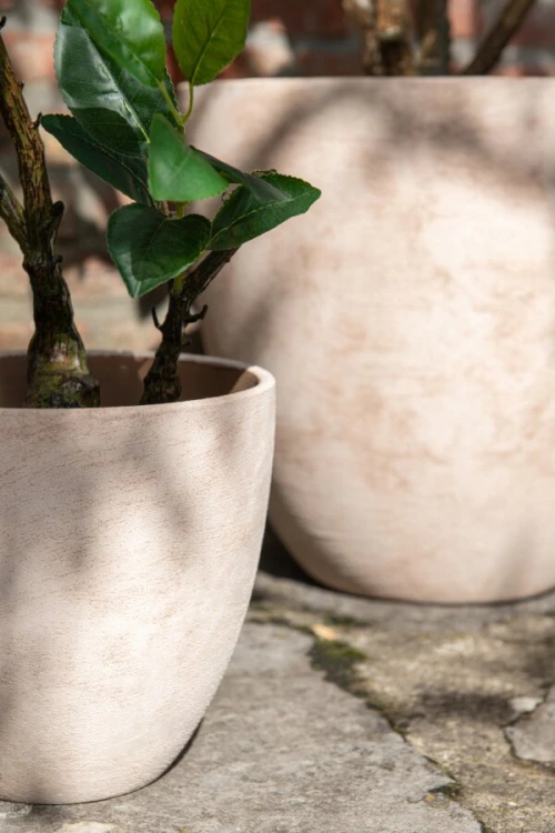 J-line - donica ceramiczna w naturalnym odcieniu 34 cm