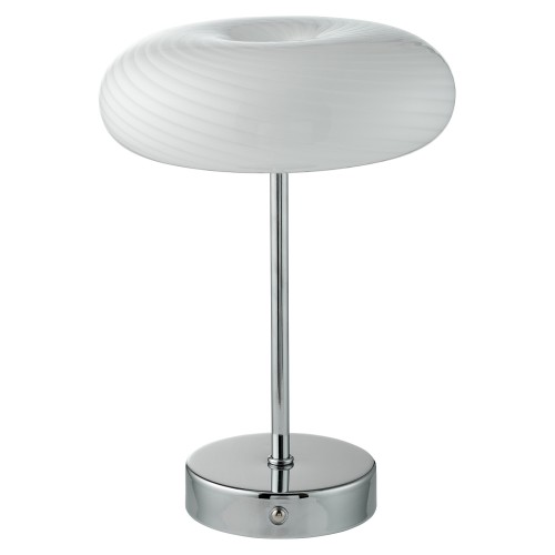 LENE BJERRE - Przenośna lampa LED Nedine biały/chrom