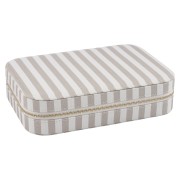 LENE BJERRE - Ayille Stripe pudełko na biżuterię białe