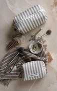 LENE BJERRE - kosmetyczka Ayille Stripe biała