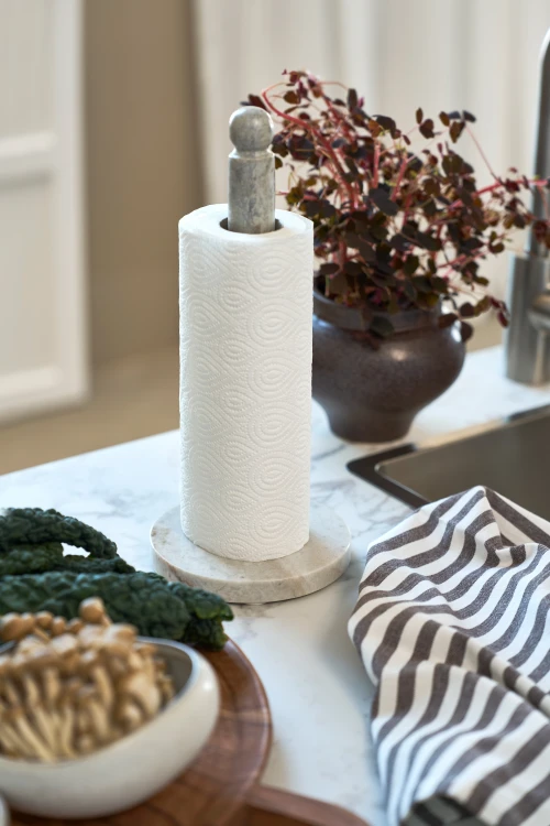 LENE BJERRE – Marnine stojak na ręczniki papierowe 14x14x32 cm, brązowy/biały
