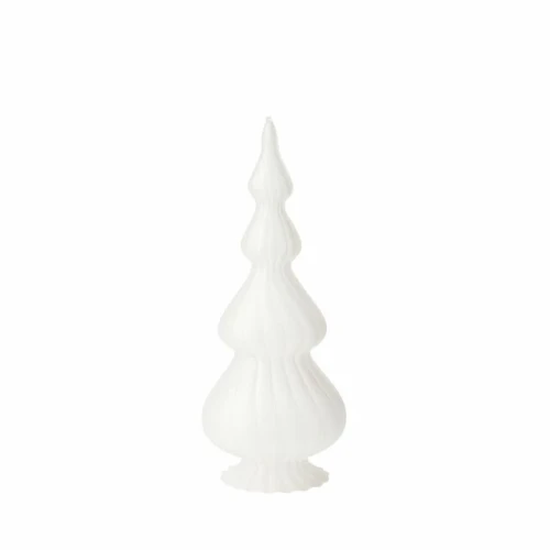 LENE BJERRE – Biała dekoracyjna choinka Asta, szkło, 19,5 cm