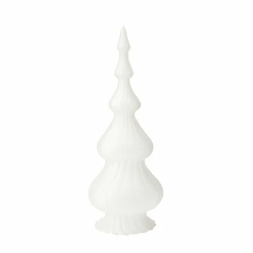 LENE BJERRE – Biała choinka dekoracyjna Asta, szkło, 30 cm