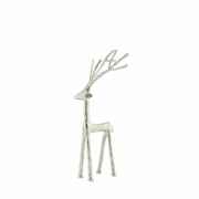 LENE BJERRE – Marlinne jeleń dekoracyjny srebrny 43 cm
