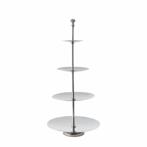 LENE BJERRE – Srebrna dekoracja stołu Sigrine, 25 × 25 × 53 cm