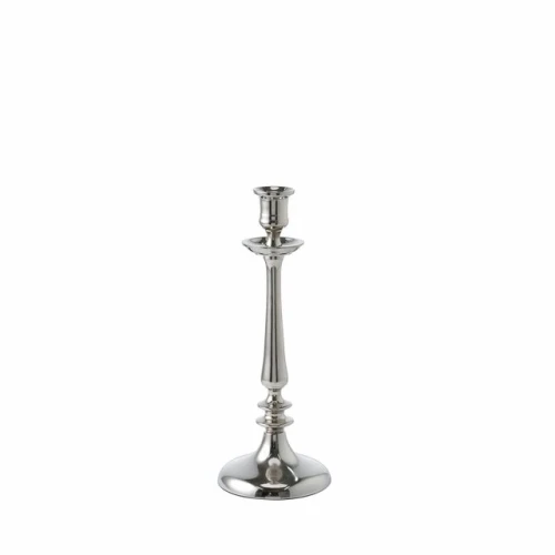 LENE BJERRE – Świecznik Silla, srebrny, aluminium, 27 cm
