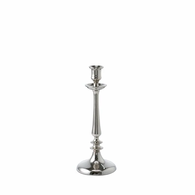 LENE BJERRE – Świecznik Silla, srebrny, aluminium, 27 cm