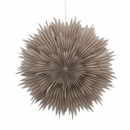 LENE BJERRE – Gwiazda dekoracyjna Palisia z papieru, beżowa, 60 cm