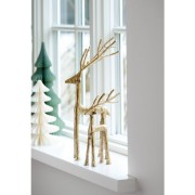 LENE BJERRE – jeleń dekoracyjny Marlinne, złoty, 43 cm