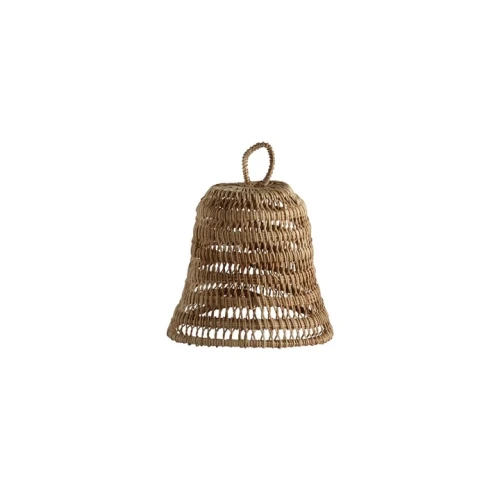 TINE K HOME – Dzwonek świąteczny z serii Banu, palmowy, Nature, 8 cm