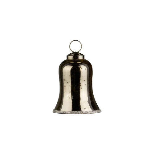 TINE K HOME – Ozdobny dzwonek świąteczny ze szkła, Caramel, wys. 7,5 cm