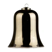 TINE K HOME – Szklany dzwonek świąteczny Caramel, wys. 20 cm