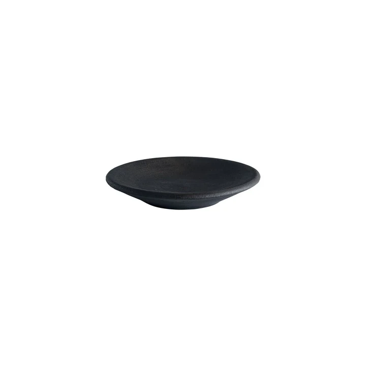 TINE K HOME – Taca dekoracyjna RAKU z gliny, Black, Ø 16 cm