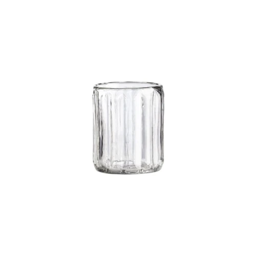 TINE K HOME – Szklany wazon / świecznik Floated Glass, przezroczysty, Ø 12 x H 13 cm