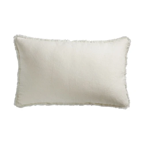 TINE K HOME – Poszewka na poduszkę lniana FRAY 40 x 60 cm, kolor Cream