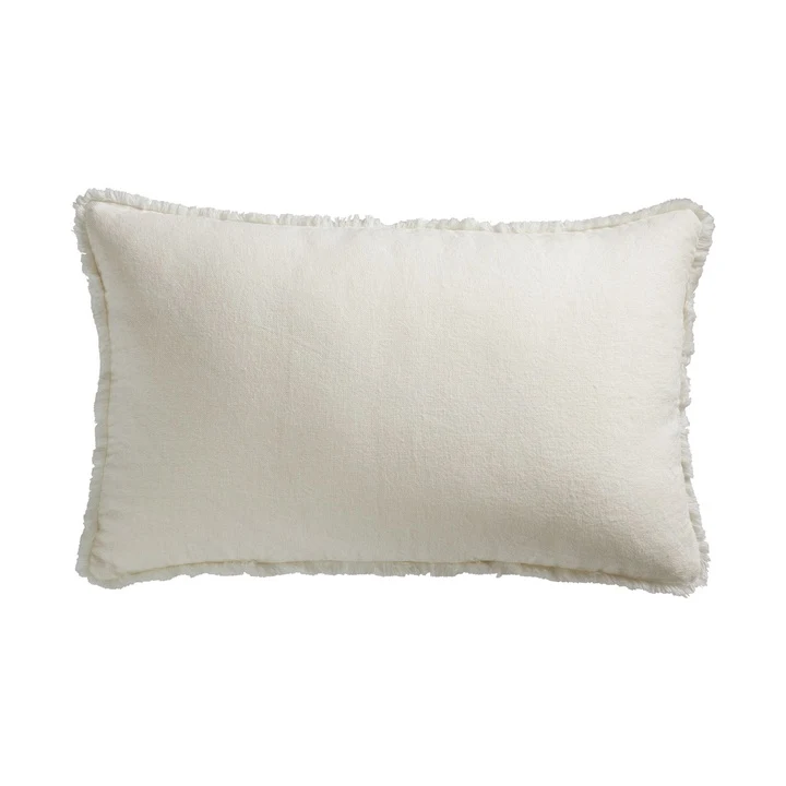 TINE K HOME – Poszewka na poduszkę lniana FRAY 40 x 60 cm, kolor Cream