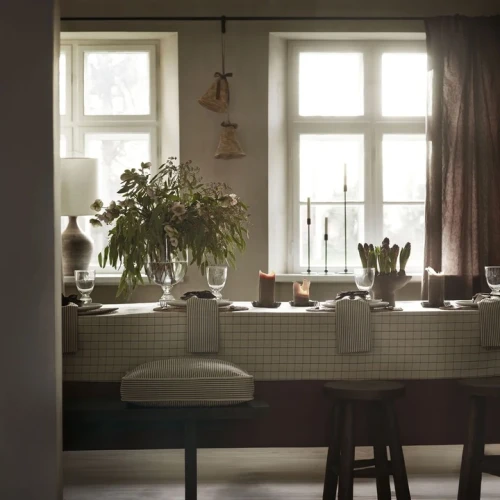 TINE K HOME – Poszewka na poduszkę z serii Reco, bawełna recyklingowana, Nature