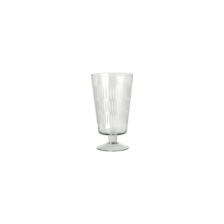 TINE K HOME – Wazon szklany Clear z ciętego szkła Ø 12 x H 21,5 cm