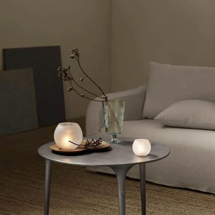 TINE K HOME – Wazon szklany Clear z ciętego szkła Ø 12 x H 21,5 cm