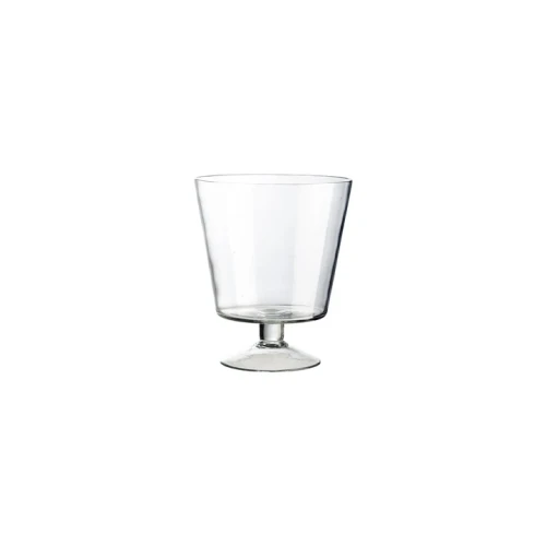 TINE K HOME – Szklany wazon na nóżce Clear, Ø 20 x H 22 cm
