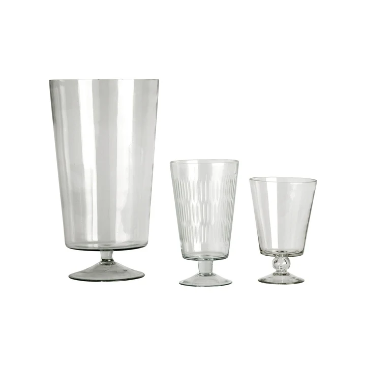 TINE K HOME – Wazon szklany Clear, klasyczny, Ø 20 x H 36 cm