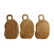 TINE K HOME – Deska kuchenna NUSA z drewna tekowego, Brown, 33 cm