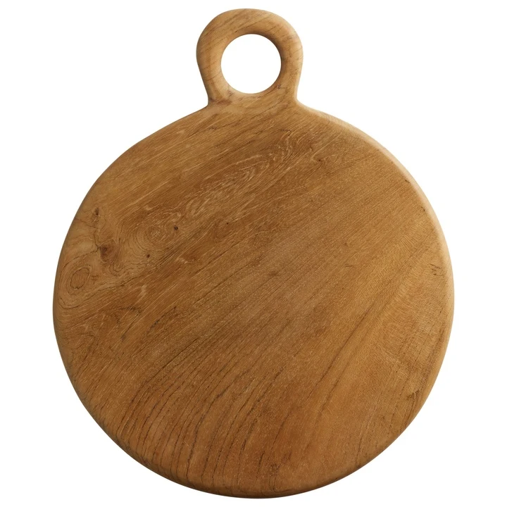 TINE K HOME – Deska do serwowania NUSA z drewna tekowego, Brown, Ø 40 cm
