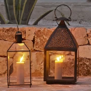 TINE K HOME – Lampion Tin z mosiądzu H 63 cm