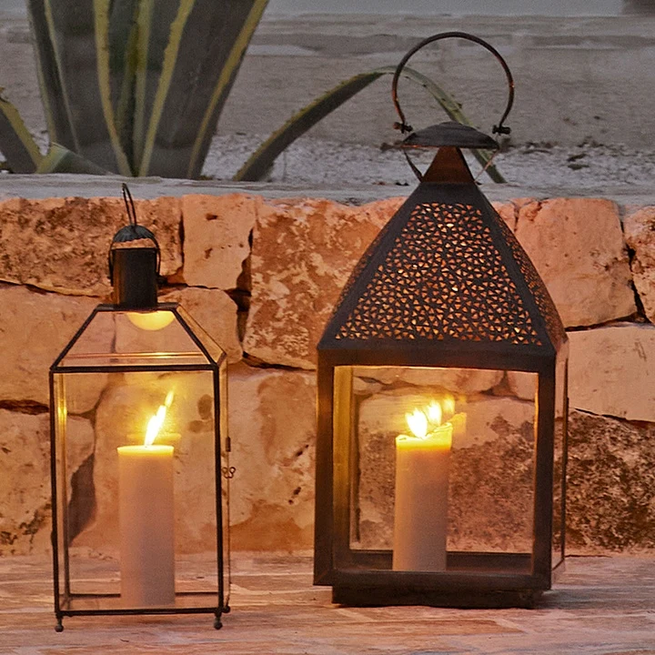 TINE K HOME – Lampion Tin z mosiądzu H 63 cm