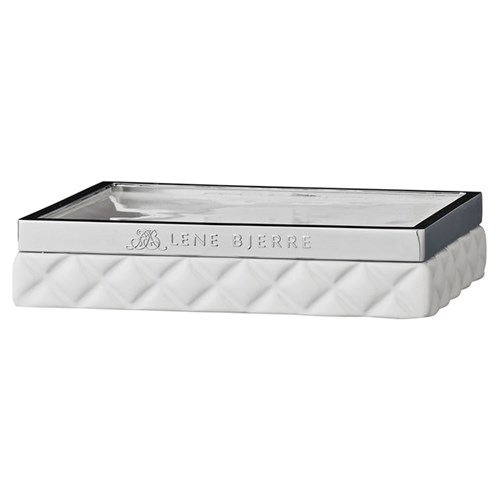 portia soap dish white